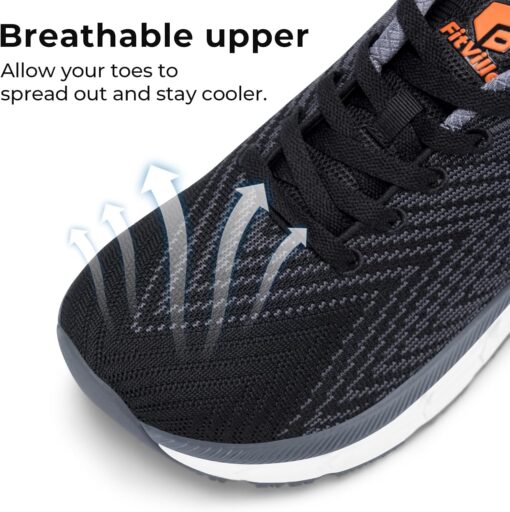 FitVille Wide Walking Shoes for Men Comfortable Lightweight Running Wide Toe Box Shoes for Men Non Slip Cushioned - Image 3