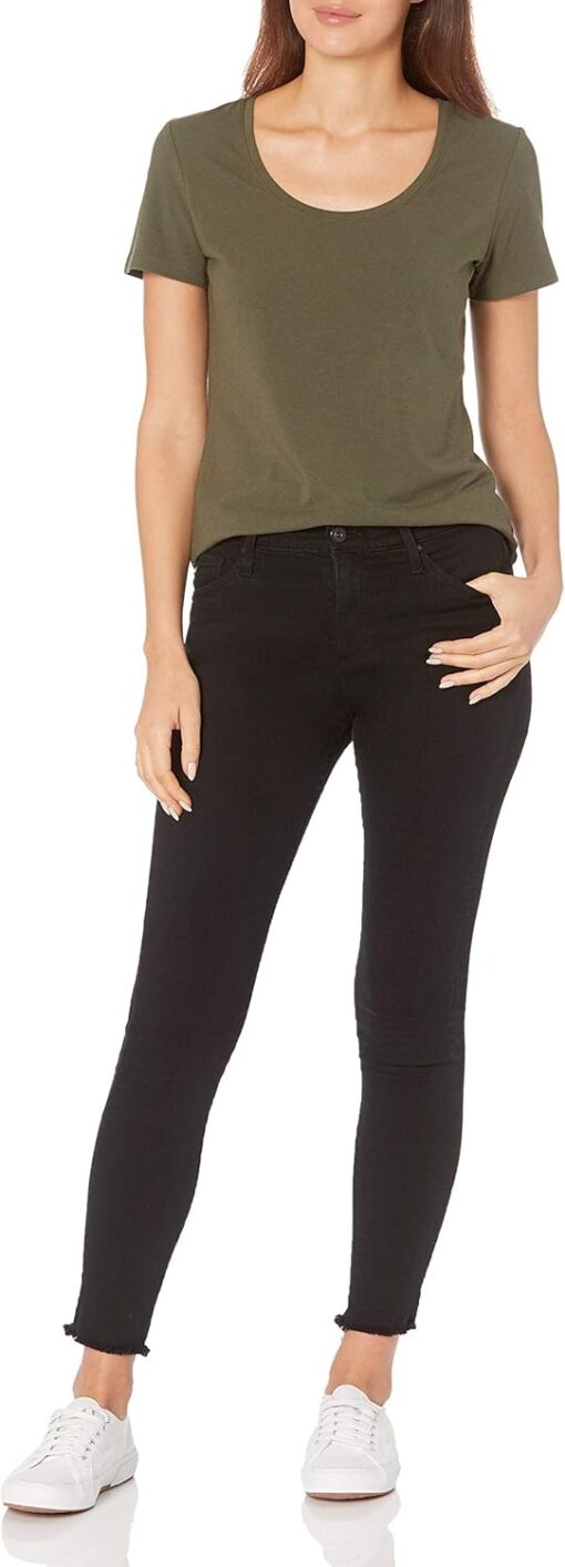 Amazon Essentials Women's Regular-Fit Short-Sleeve Scoop Neck T-Shirt (Available in Plus Size), Pack of 2 - Image 5