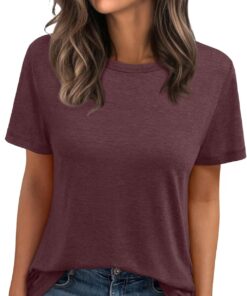 AUTOMET Summer Tops Womens Spring Short Sleeve Shirts Beach Vacation Clothes Fashion Plus Size Tshirts for Teen Girls 2025