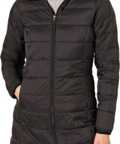 Amazon Essentials Women's Lightweight Water-Resistant Packable Hooded Puffer Coat (Available in Plus Size)