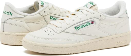 Reebok Women's Club C 85 Vintage Tennis Sneakers, Casual White Shoes - Image 6