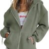 PRETTYGARDEN Women's 2025 Zip Up Y2K Hoodies Casual Long Sleeve Sweatshirts Fall Spring Track Jackets with Pockets