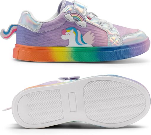 DREAM PAIRS Girls Shoes Toddler Sneakers Rainbow Storybook Casual School Walking Footwear for Toddler/Little Kids - Image 6