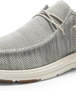 Bruno Marc Hands Free Mens Casual Loafers, Men's Stretch Lace Up Slip On Shoes, Arch Support Non Slip Barefoot Shoes for Men, Comfortable & Light-Weight