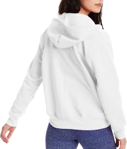 Hanes Women's Hoodie, Ecosmart Fleece Full-zip Hoodie, Zip-up Hooded Sweatshirt - Image 3