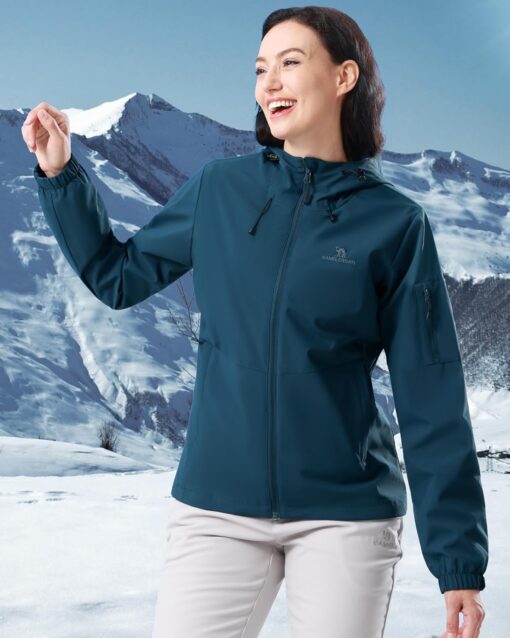 CAMELSPORTS Women's Rain Jacket Lightweight Windbreaker Hooded Raincoat Windproof Coat Shell for Outdoor Hiking - Image 7