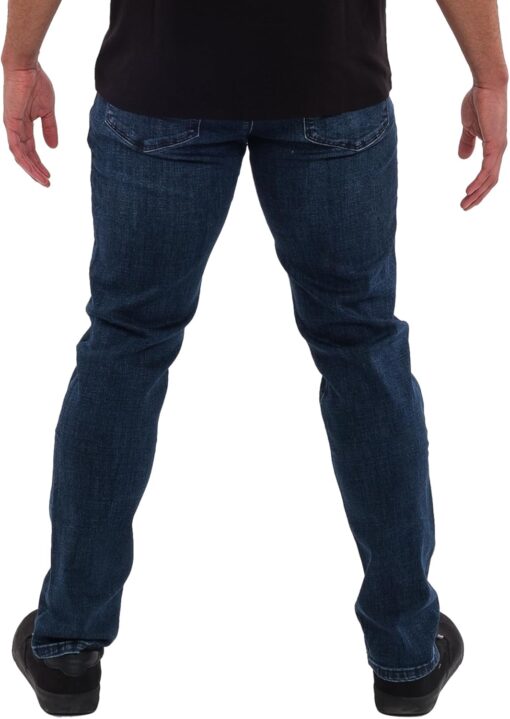 Kenneth Cole REACTION Slim Fit Jeans for Men, 2-Way Stretch Jeans Slim Fit 5-Pocket, Stretch Denim Pants for Men - Image 2