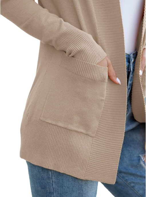 REDHOTYPE Women's Cardigans with Pockets Casual Lightweight Open Front Cardigan Sweaters for Women (S-2XL) - Image 4