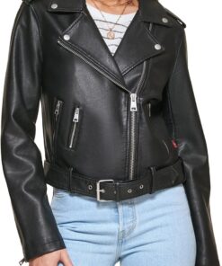 Levi's Women's Belted Faux Leather Moto Jacket (Regular & Plus Size)