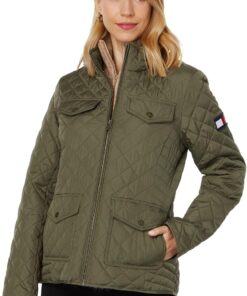 Tommy Hilfiger Plus Quilted Fall Fashion, Lightweight Jacket Women