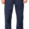 Soojun Mens Casual Loose Fit Elastic Waist Jeans Denim Pants