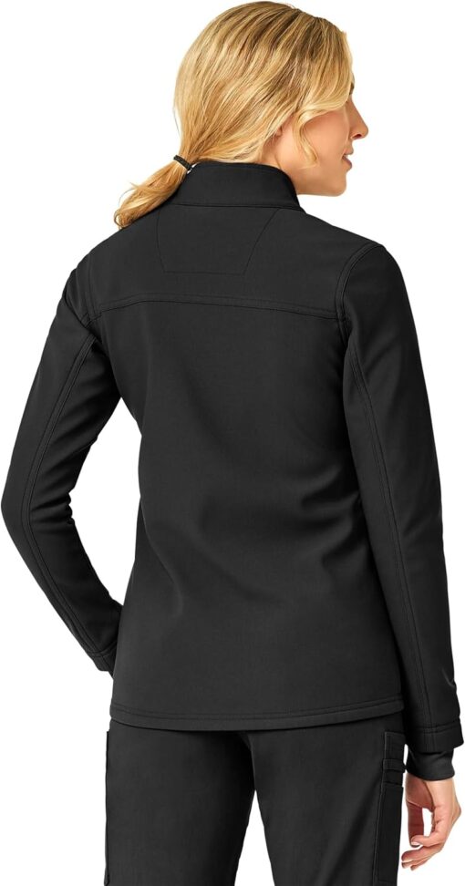 Carhartt Scrubs C81023 Women's Rugged Flex® Modern Fit Bonded Fleece Ja - Image 4
