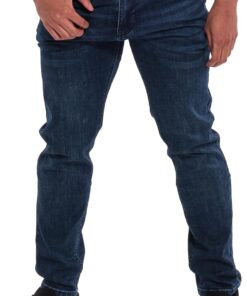 Kenneth Cole REACTION Slim Fit Jeans for Men, 2-Way Stretch Jeans Slim Fit 5-Pocket, Stretch Denim Pants for Men
