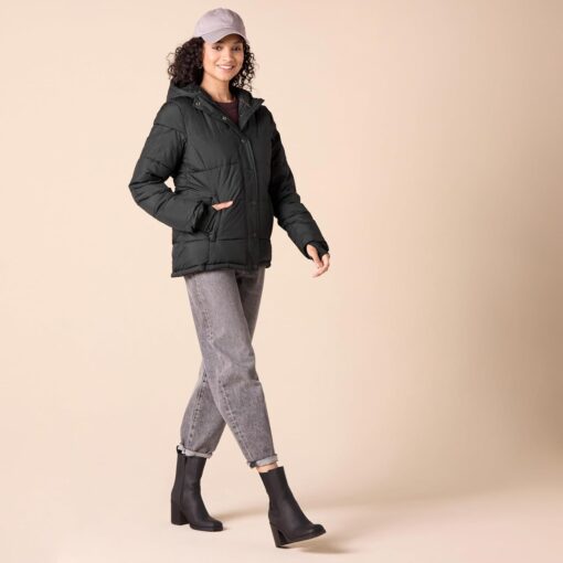 Amazon Essentials Women's Heavyweight Quilted Long-Sleeve Hooded Puffer Coat (Available in Plus Size) - Image 5