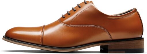 Bruno Marc Men's Lace Up Soft Cap-Toe Formal Dress Shoes - Image 2