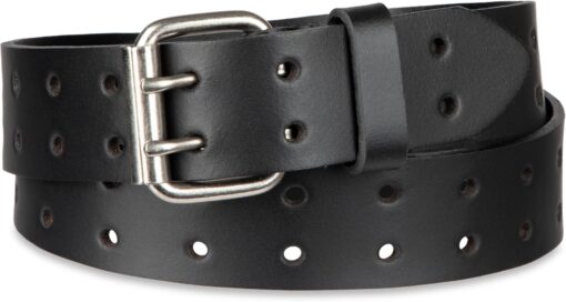 Dickies Men's Double Prong Fully Adjustable Leather Belt - Image 2
