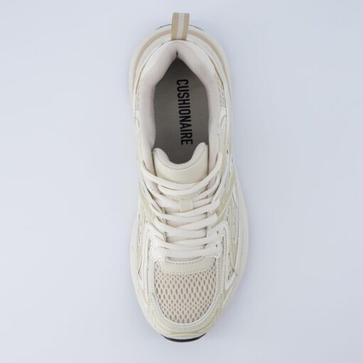CUSHIONAIRE Sonic Women’s Comfortable Casual Walking Sneakers – Fabric & Vegan Leather Lace-Up Trainer + Memory Foam - Image 6