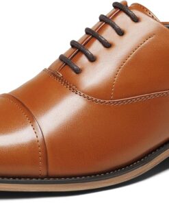 Bruno Marc Men's Lace Up Soft Cap-Toe Formal Dress Shoes
