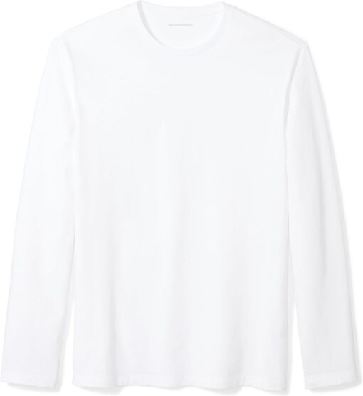 Amazon Essentials Slim-Fit Long Sleeve Shirt for Men, Pocket and No Pocket Styles