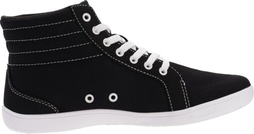 WHITIN Men's Wide Hi-top Minimalist Barefoot Sneakers | Zero Drop Sole | Cushioned Ankle Support - Image 3
