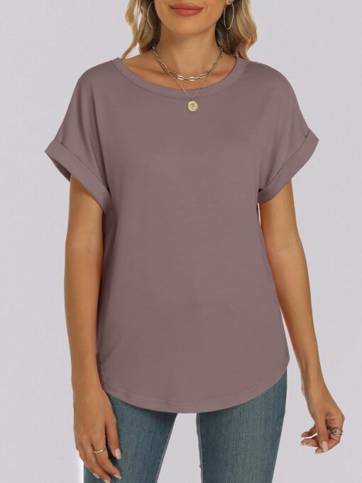 ANRABESS Oversized Tshirts for Women Summer Tops Short Sleeve Casual Loose Basic Tee Shirt Cute Outfits 2025 Trendy Clothes - Image 2