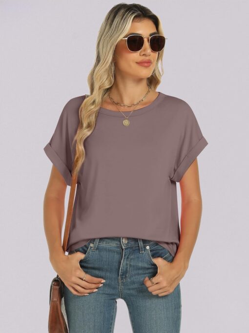 ANRABESS Oversized Tshirts for Women Summer Tops Short Sleeve Casual Loose Basic Tee Shirt Cute Outfits 2025 Trendy Clothes - Image 4