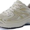 CUSHIONAIRE Sonic Women’s Comfortable Casual Walking Sneakers – Fabric & Vegan Leather Lace-Up Trainer + Memory Foam