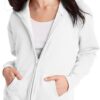 Hanes Women's Hoodie, Ecosmart Fleece Full-zip Hoodie, Zip-up Hooded Sweatshirt
