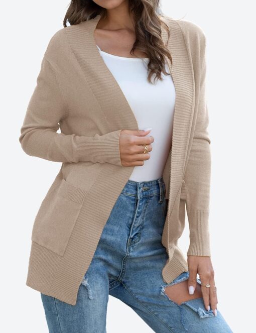 REDHOTYPE Women's Cardigans with Pockets Casual Lightweight Open Front Cardigan Sweaters for Women (S-2XL) - Image 2