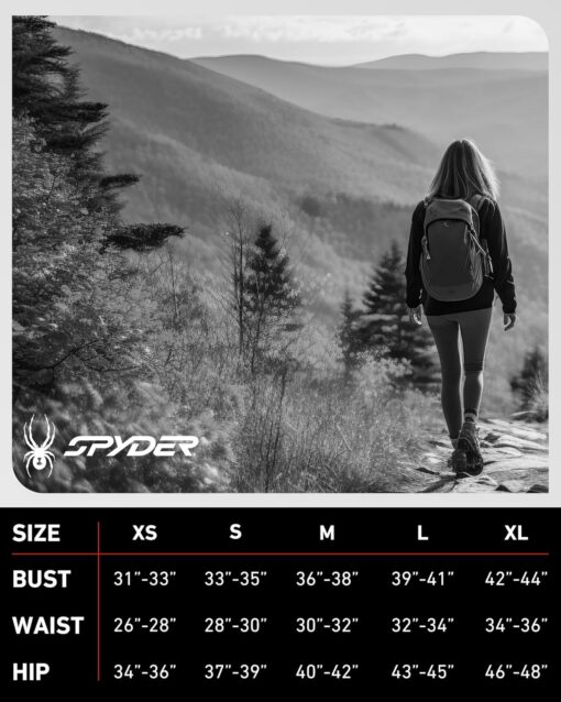 Spyder Womens Rain Jacket - Fleeced Lined Wind breaker Raincoat for Women Zip Up Wind & Water Resistant Jacket Women - Image 7
