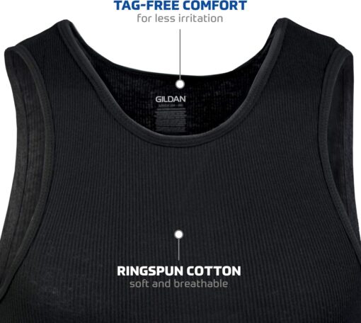 Gildan Men's A-Shirt Tanks, Multipack, Style G1104 - Image 3