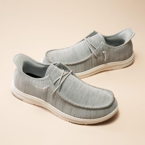 Bruno Marc Hands Free Mens Casual Loafers, Men's Stretch Lace Up Slip On Shoes, Arch Support Non Slip Barefoot Shoes for Men, Comfortable & Light-Weight - Image 6