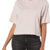 The Drop Women's Sydney Short-Sleeve Cropped Crew Neck T-Shirt