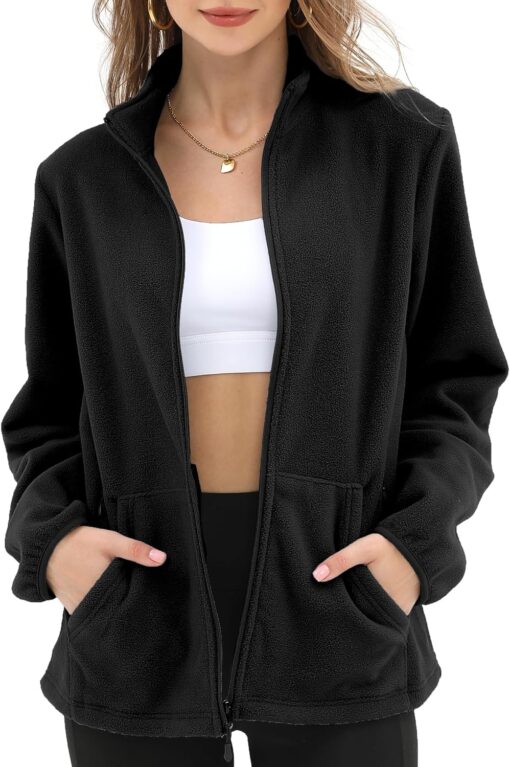 Argstar Women's Fleece Jacket with 6 Pockets (XS-2XL)