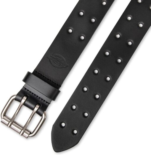 Dickies Men's Double Prong Fully Adjustable Leather Belt - Image 5
