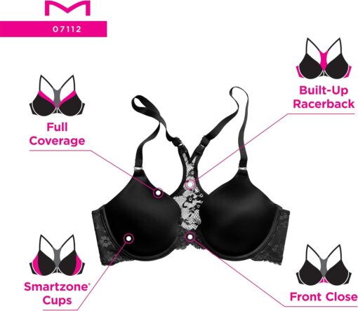 Maidenform Women's One Fab Fit Everyday Full Coverage Racerback Bra - Image 4