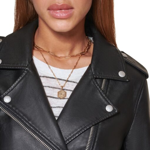 Levi's Women's Belted Faux Leather Moto Jacket (Regular & Plus Size) - Image 5