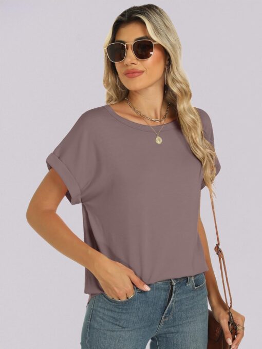 ANRABESS Oversized Tshirts for Women Summer Tops Short Sleeve Casual Loose Basic Tee Shirt Cute Outfits 2025 Trendy Clothes - Image 5
