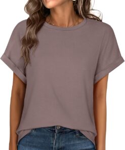 ANRABESS Oversized Tshirts for Women Summer Tops Short Sleeve Casual Loose Basic Tee Shirt Cute Outfits 2025 Trendy Clothes