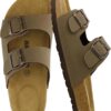 CUSHIONAIRE Lane Cork Footbed Sandals for Women – Comfortable Double Buckle Slip-On with Genuine Suede Footbed & Arch Support Slides for Women Footwear