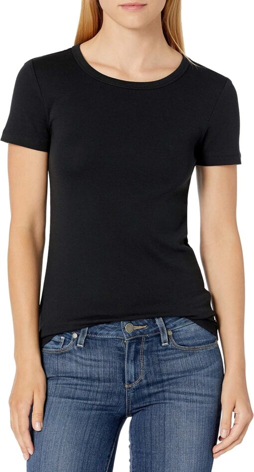 Amazon Essentials Women's Slim-Fit Short-Sleeve Crewneck T-Shirt, Pack of 2 - Image 2