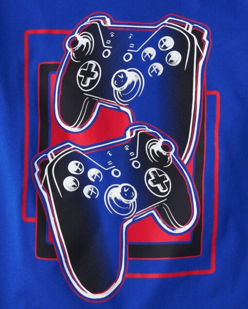 The Children's Place Boys' Gamer Short Sleeve Graphic T-Shirts, Multipack - Image 3