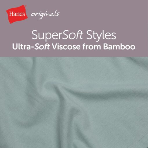 Hanes Women's Originals 2 Piece Lounge, Comfywear Supersoft Boxy T-Shirt & Sleep Shorts Loungewear Set - Image 5