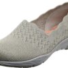 Skechers Women's Seager - Stat - Scalloped Collar, Engineered Skech-Knit Slip-on - Classic Fit
