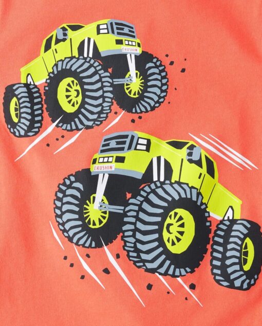 The Children's Place Baby and Toddler Boys' Vehicle Short Sleeve Graphic T-Shirts, Multipack - Image 4