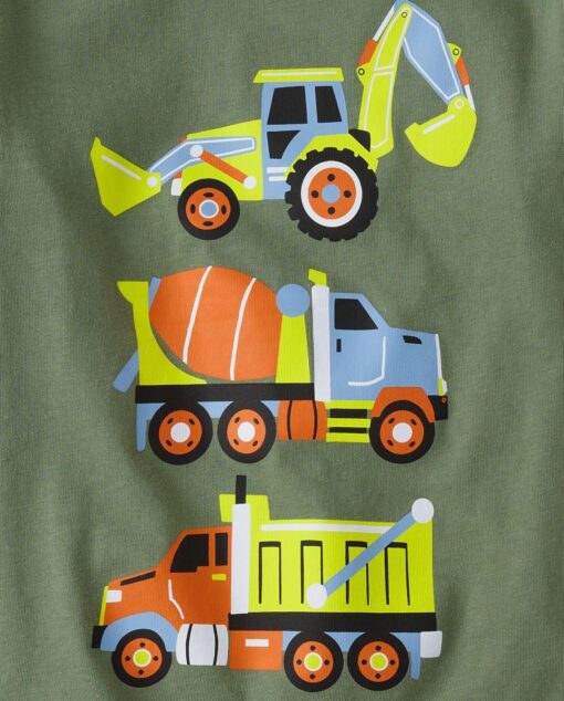 The Children's Place Baby and Toddler Boys' Vehicle Short Sleeve Graphic T-Shirts, Multipack - Image 3