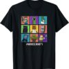 Minecraft Group Shot Colored Box Up T-Shirt