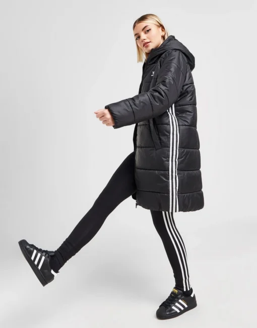 adidas Originals 3-Stripes Long Padded Jacket