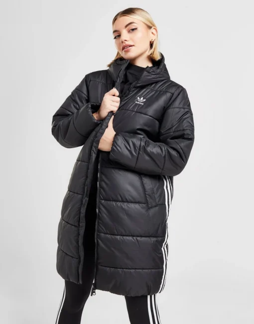 adidas Originals 3-Stripes Long Padded Jacket - Image 6